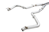 AWE Track Edition Exhaust for 15+ Challenger 6.4 / 6.2 SC - Stock Tips - out of package